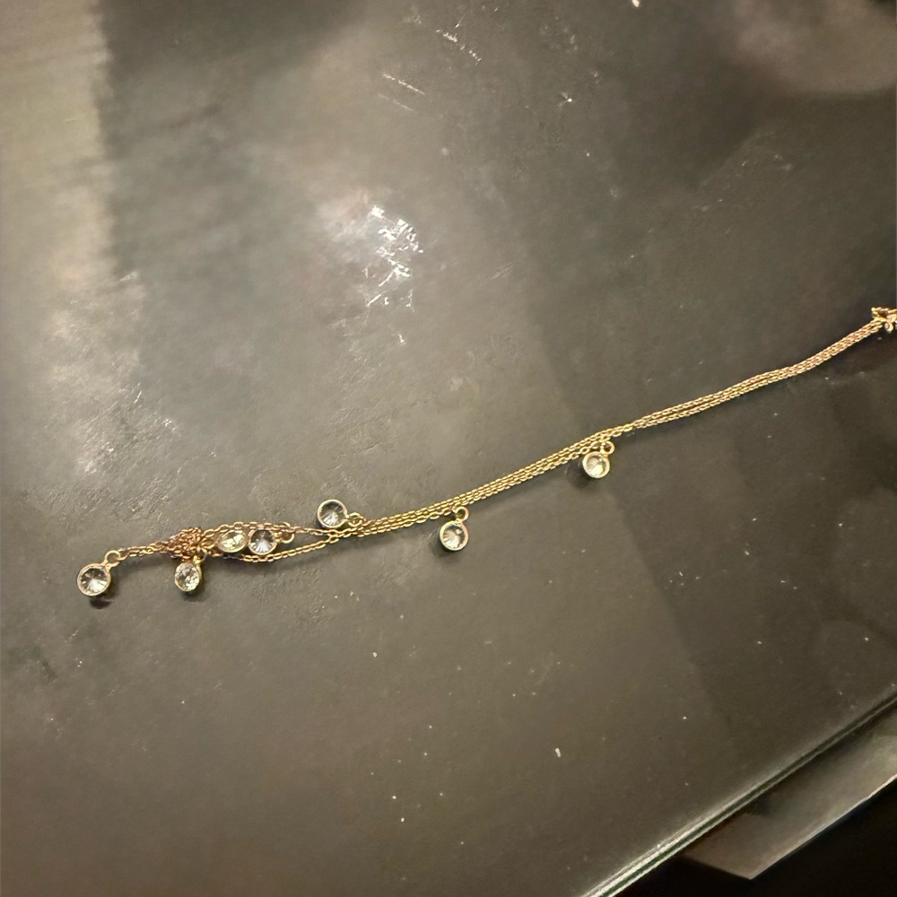 Diamonique x Kathy Levine Sparkler Drop Necklace, Rose gold plated SS - Picture 5 of 5